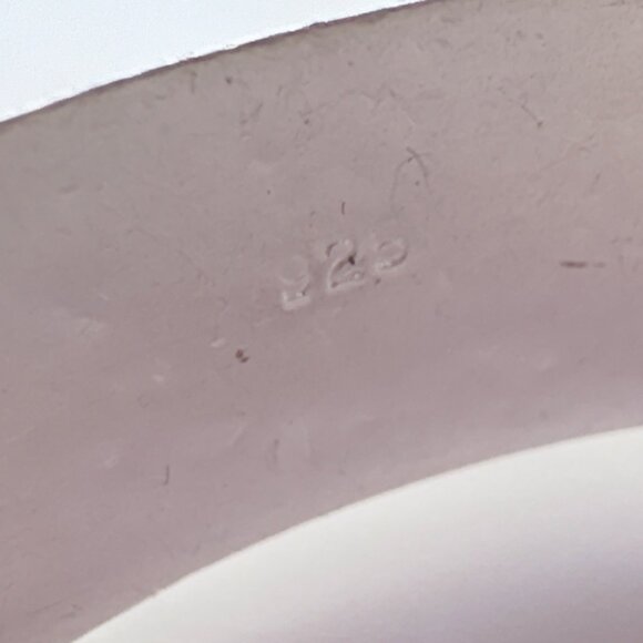 VTG Sterling Silver 925 Etched Wheat Design Hinged Bangle Bracelet 7.5' Fit - Picture 7 of 10